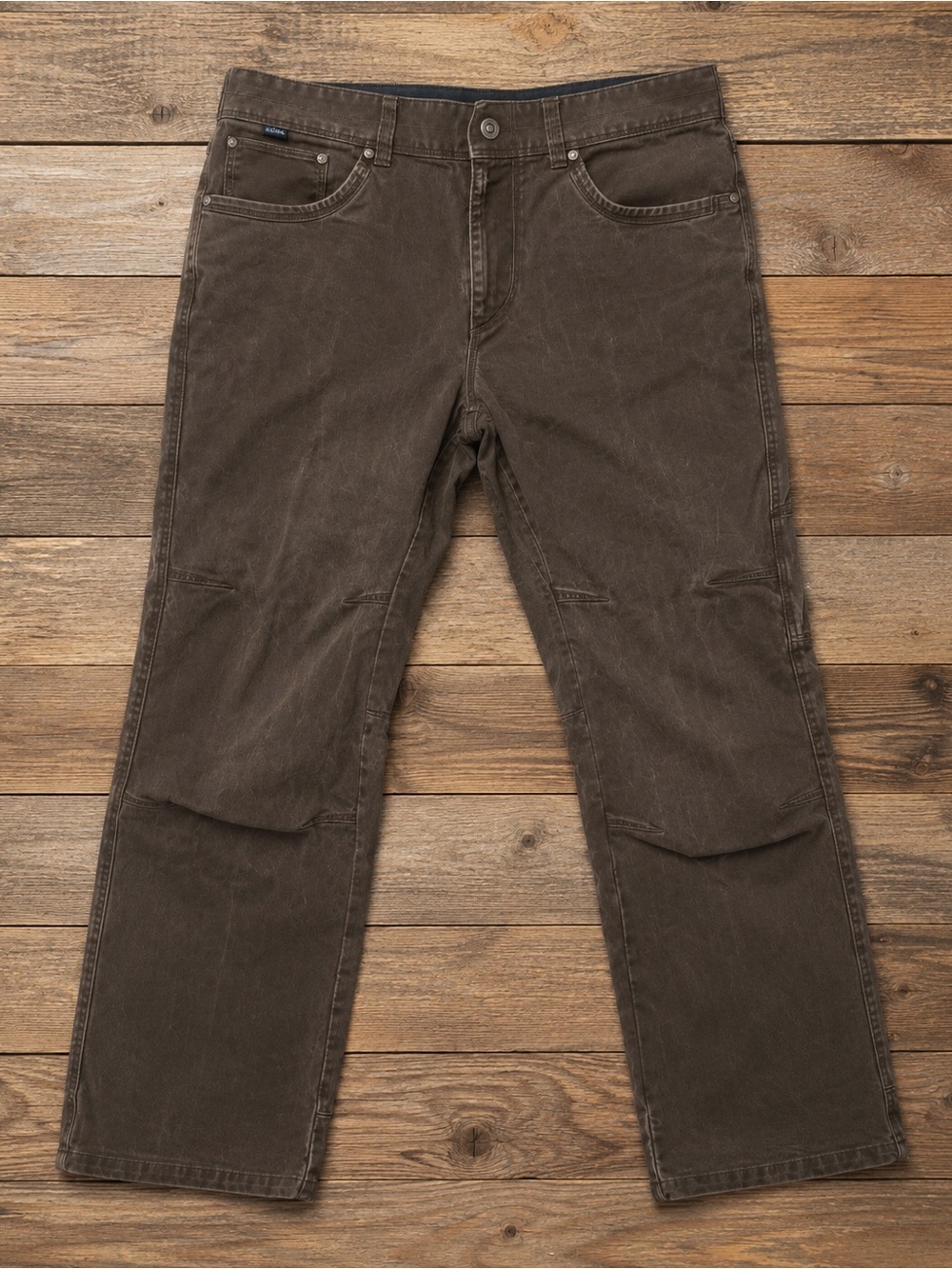 KÜHL Men’s rugged rydr work 35x30 Brown Waxed Canvas Hiking Utility Pants